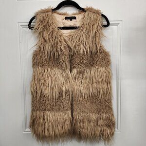 Hot & Delicious Faux Fur Vest - 2 different fur looks - Size Small